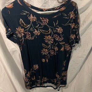 Floral Navy Women's Top